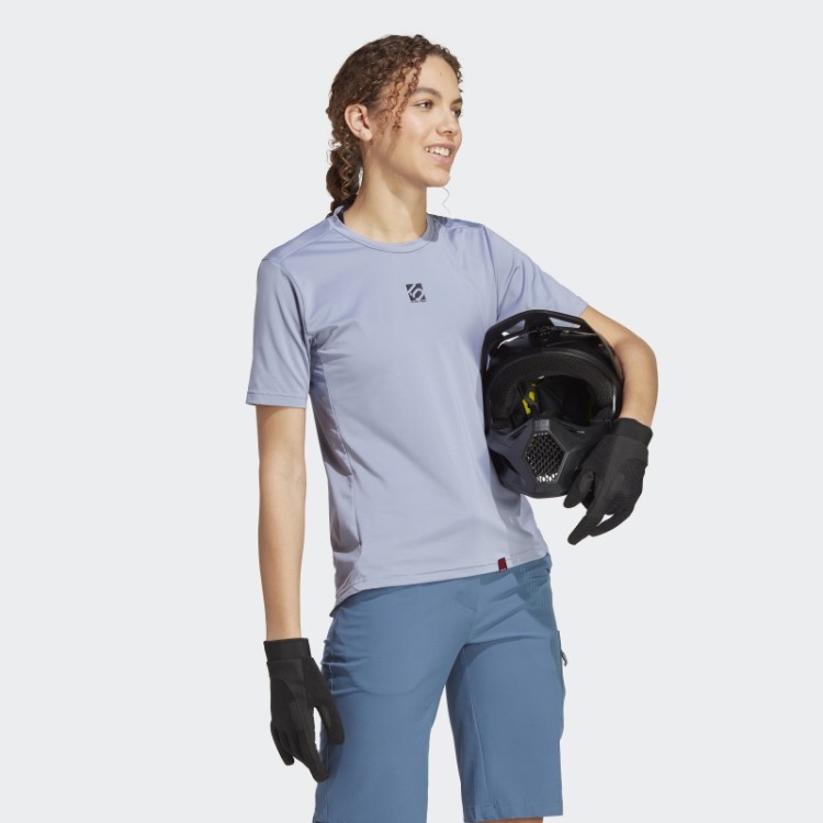 Camiseta Prata Violeta Five Ten Bike Trailx Adidas