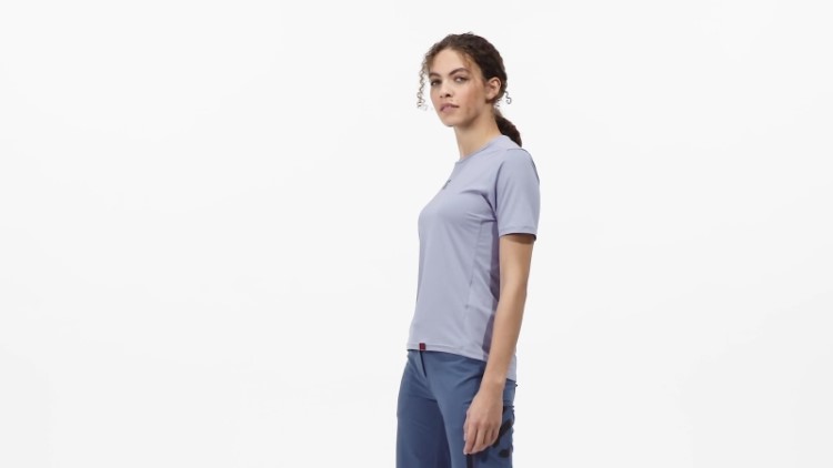 Camiseta Adidas Silver Violeta Five Ten Bike Trailx
