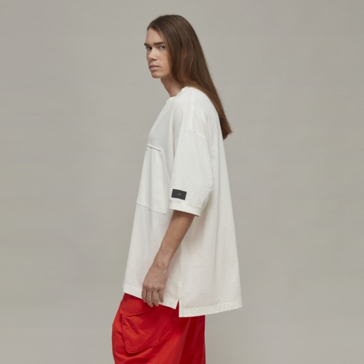 Camiseta Com Bolso Em Crepe Adidas Y-3