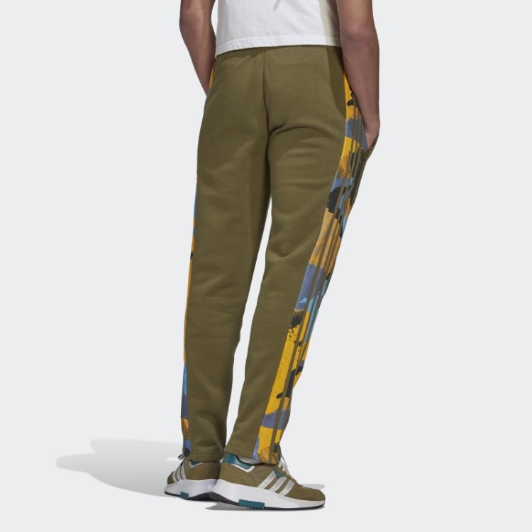 Calça De Moletom Adidas Camo Series Verde Oliva
