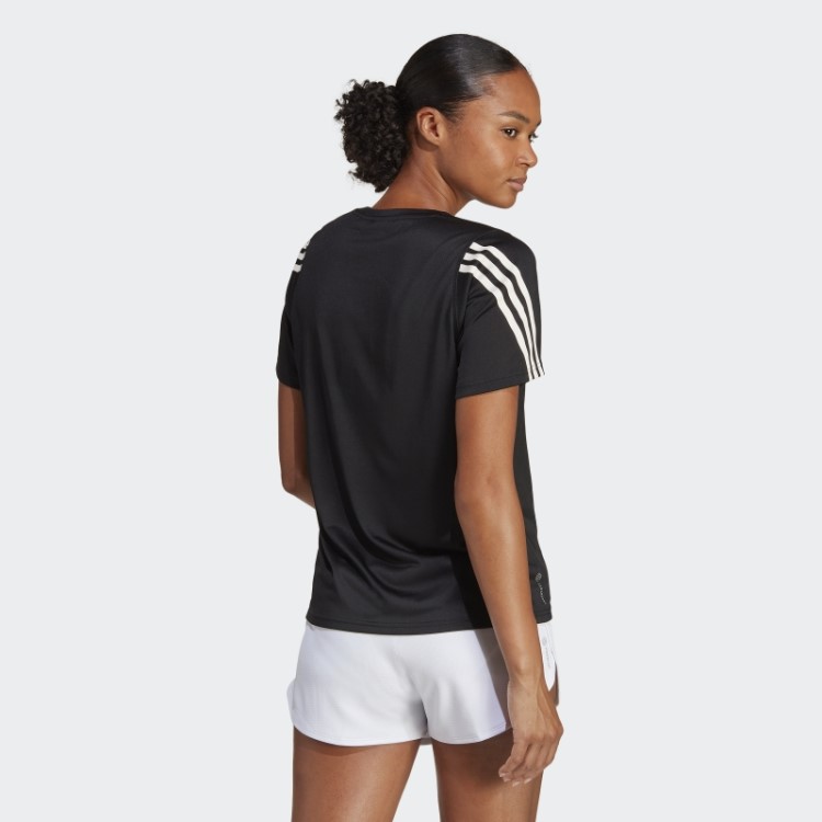 Run Icons T-shirt De Corrida De Baixo Carbono Com Três Listras Adidas