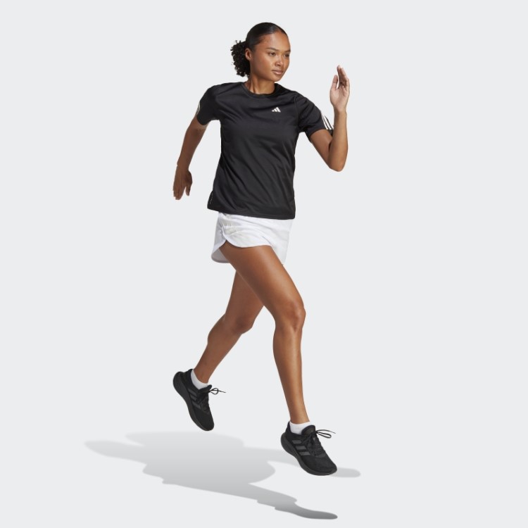 Run Icons T-shirt De Corrida De Baixo Carbono Com Três Listras Adidas