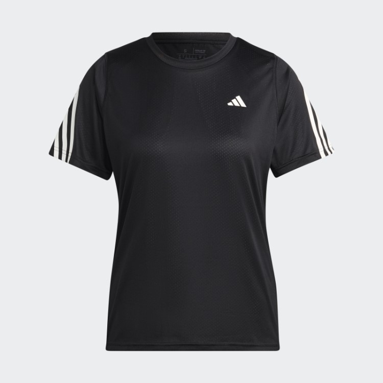 Run Icons T-shirt De Corrida De Baixo Carbono Com Três Listras Adidas