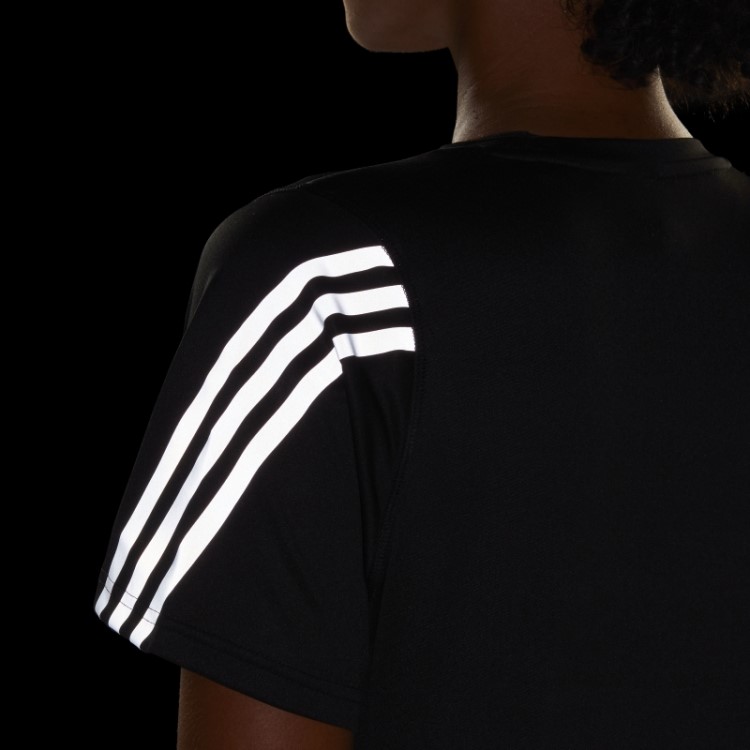 Run Icons T-shirt De Corrida De Baixo Carbono Com Três Listras Adidas