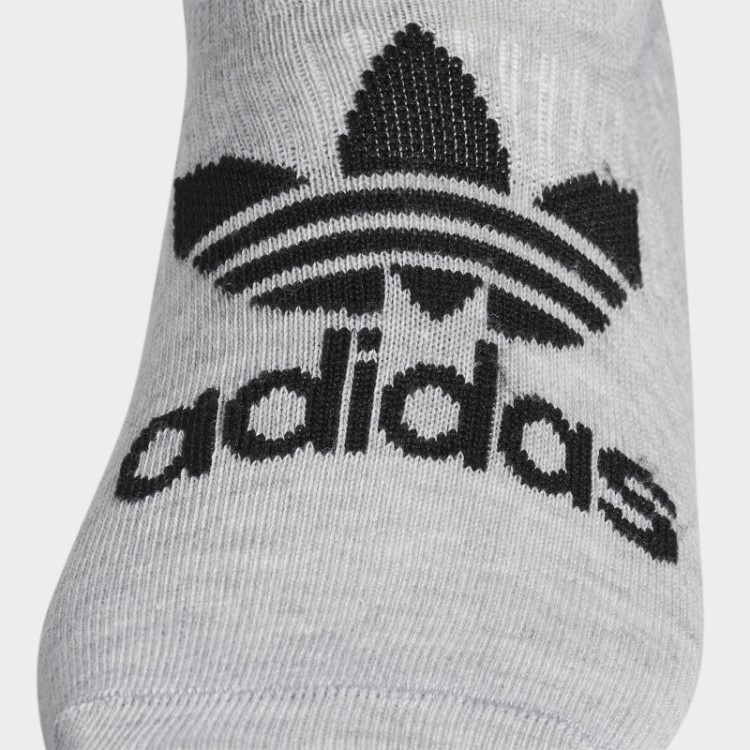 Meias Cinza Médio Adidas Classic Superlite Super-no-show 6 Pares