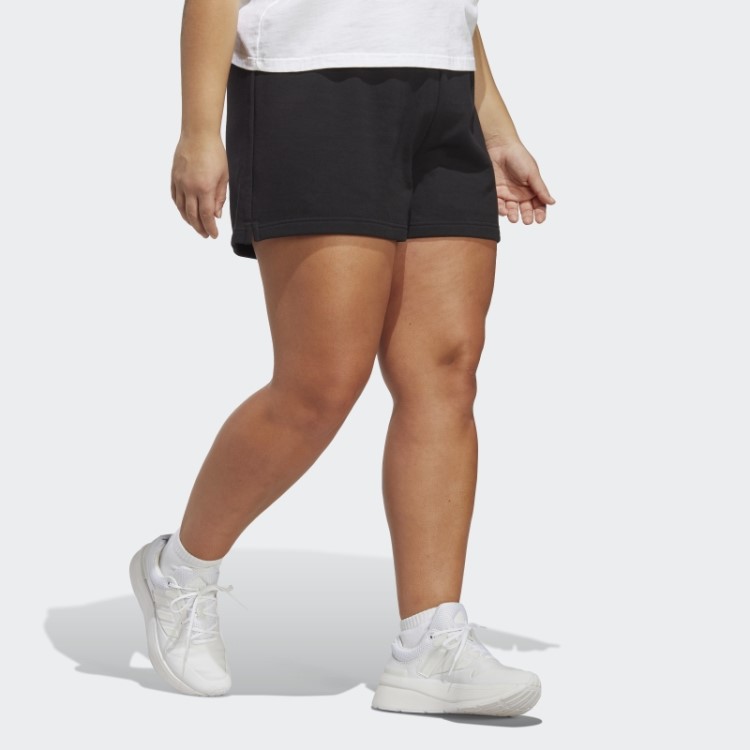 Shorts Linear French Terry Adidas Black Essentials (tamanho Grande)