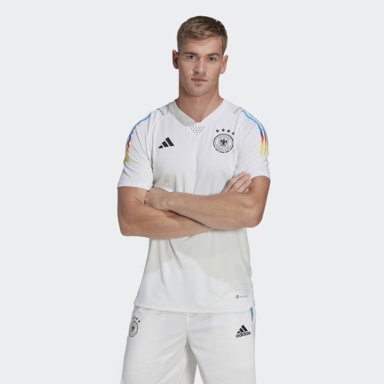 Adidas Alemanha Tiro 23 Game Day Pré-jogo Camisa Branca