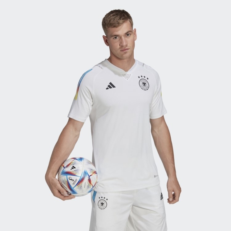 Adidas Alemanha Tiro 23 Game Day Pré-jogo Camisa Branca