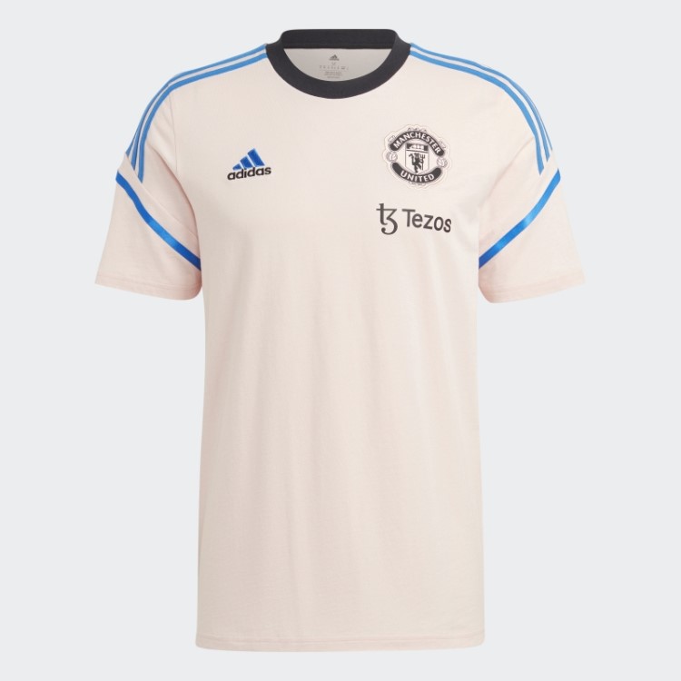 T-shirt De Treino Manchester United Condivo 22 Rosa Icey Adidas