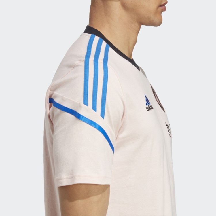 T-shirt De Treino Manchester United Condivo 22 Rosa Icey Adidas
