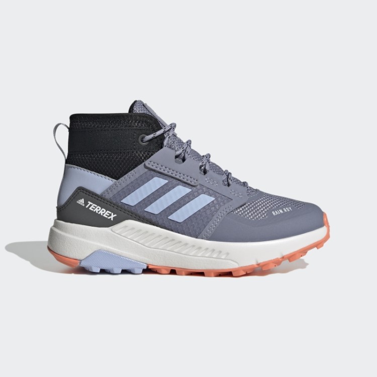 Tênis De Caminhada Terrex Trailmaker Mid Rain.rdy Prata Violeta Adidas