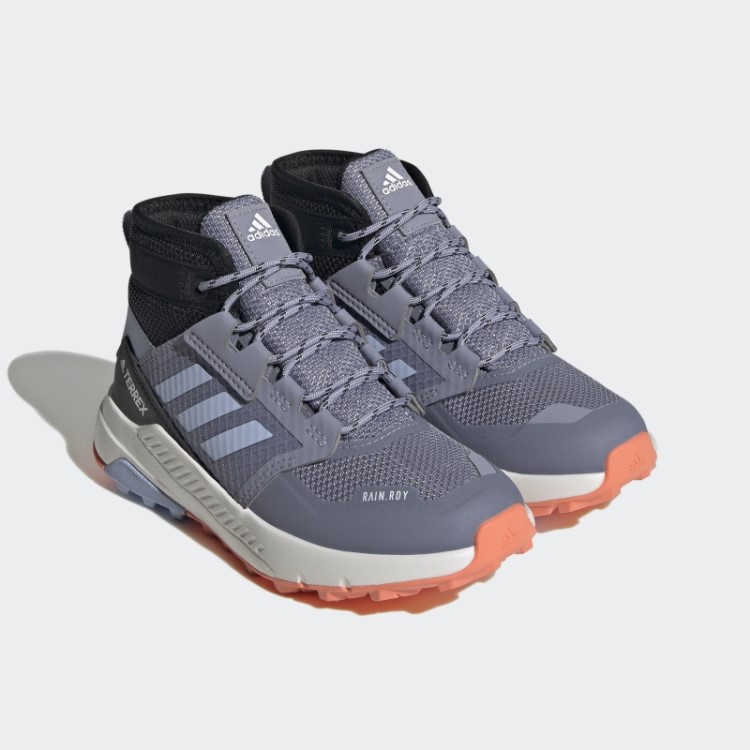Tênis De Caminhada Terrex Trailmaker Mid Rain.rdy Prata Violeta Adidas