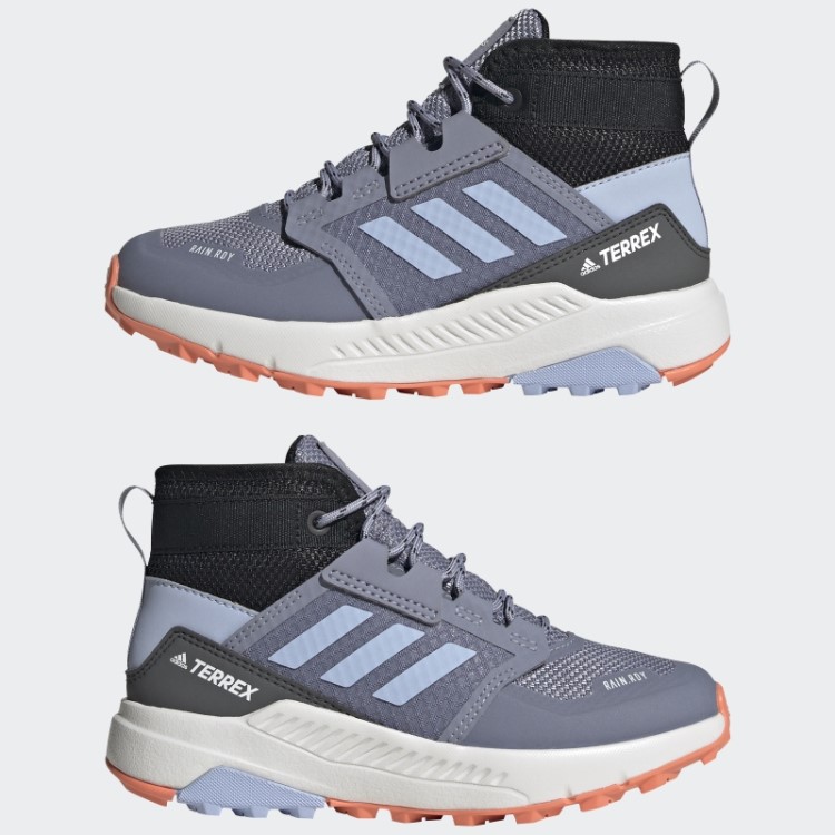 Tênis De Caminhada Terrex Trailmaker Mid Rain.rdy Prata Violeta Adidas