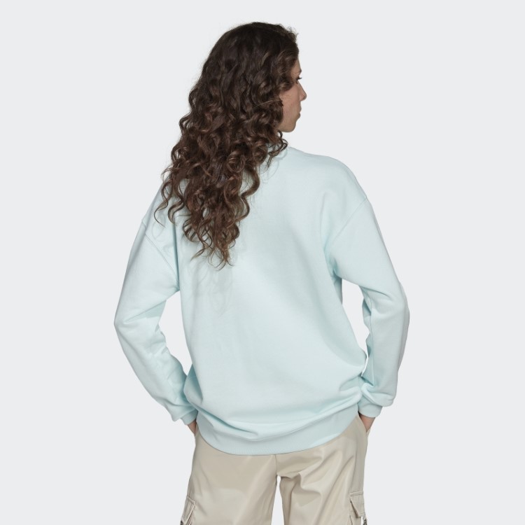Moletom Fashion Adidas Blue Trefoil Crew