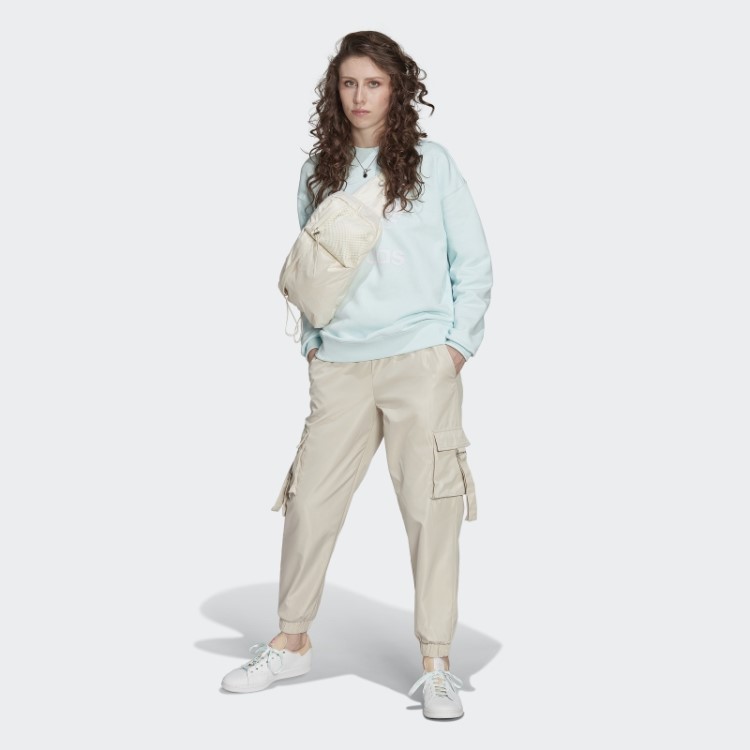 Moletom Fashion Adidas Blue Trefoil Crew