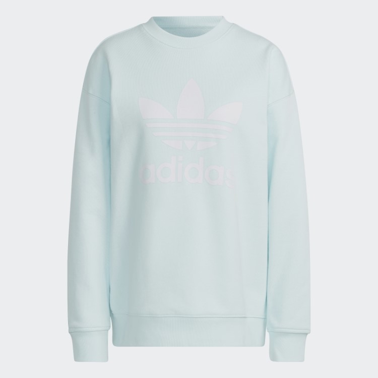 Moletom Fashion Adidas Blue Trefoil Crew