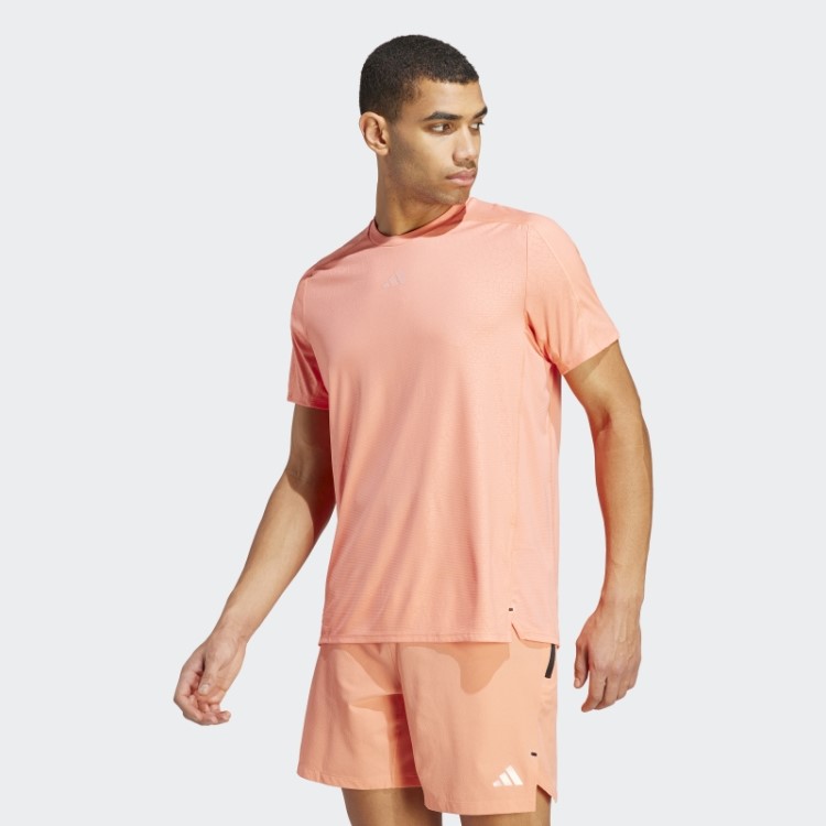 Camiseta Para Treino Com Estampa Pu Coral Adidas