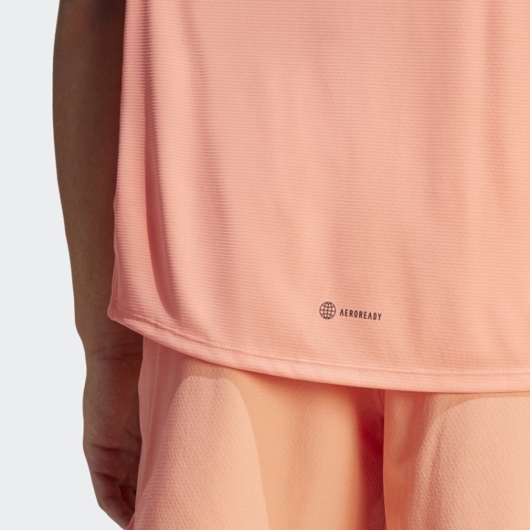 Camiseta Para Treino Com Estampa Pu Coral Adidas