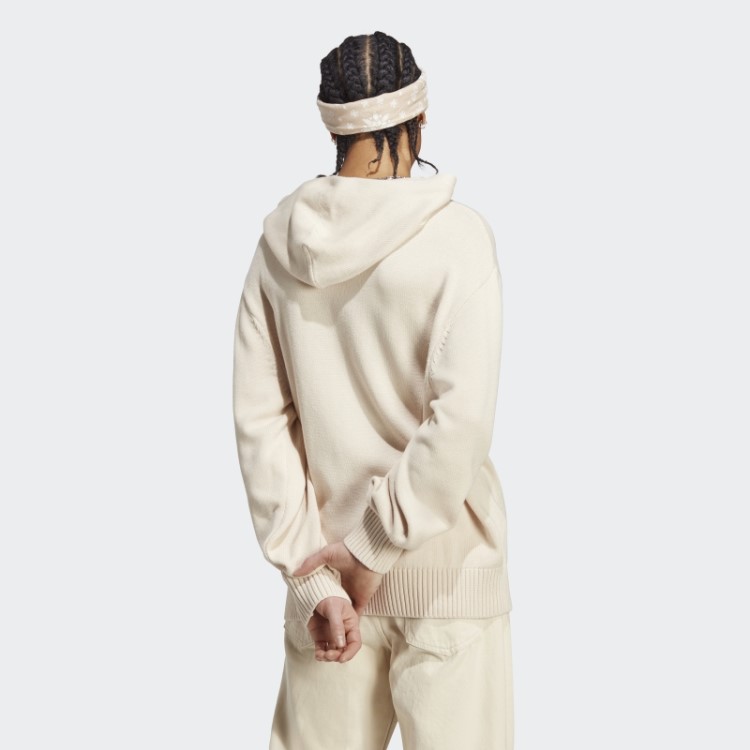 Moletom Branco De Malha Adidas Premium Essentials