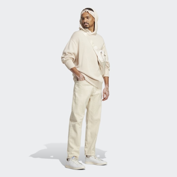 Adidas Moletom Com Capuz Branco Premium Essentials