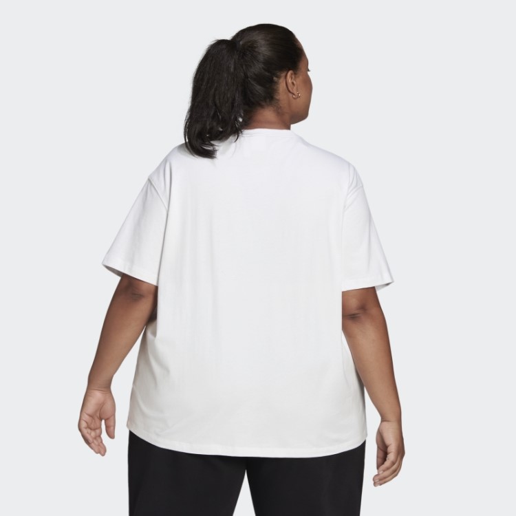 Camiseta (tamanho Grande) Branca Adidas