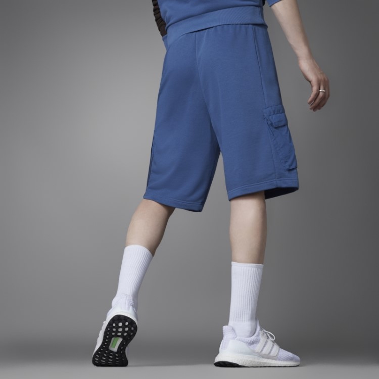 Adidas Colorblock Shorts French Terry Aço