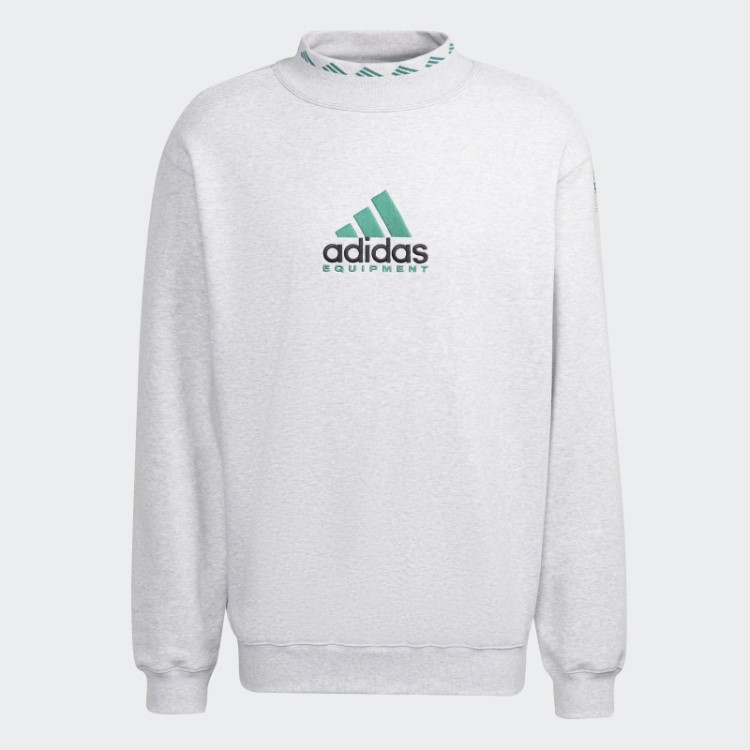 Moletom Cinza Claro Urze Eqt Archive Gola Redonda Adidas