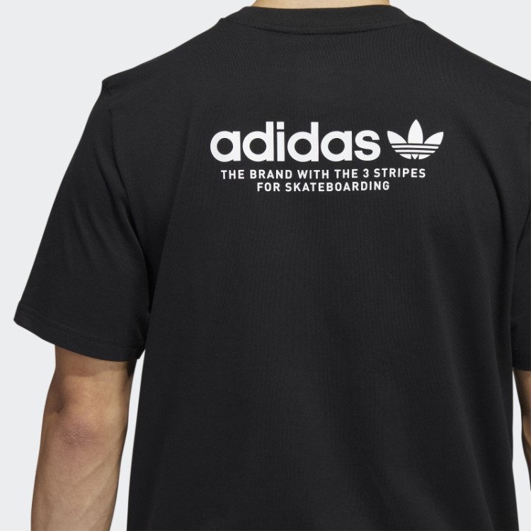 Camiseta Preta Skateboarding 4.0 Logo (gênero Neutro) Adidas