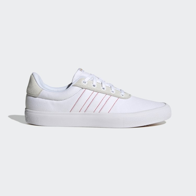 Sapato Vulc Raid3r Com As Três Listras Branco Adidas