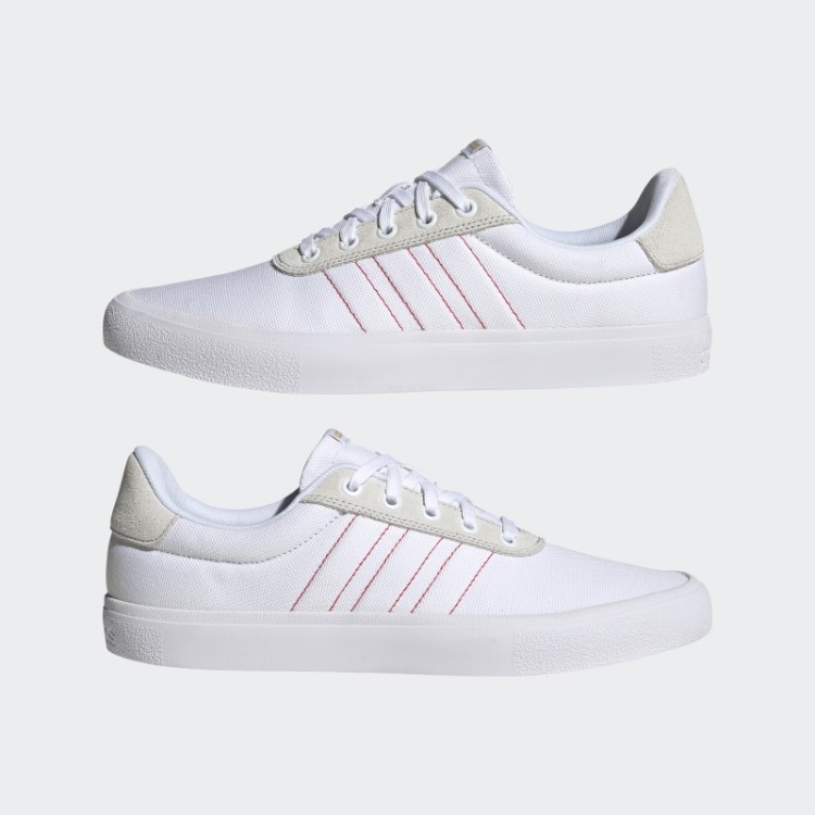 Sapato Vulc Raid3r Com As Três Listras Branco Adidas