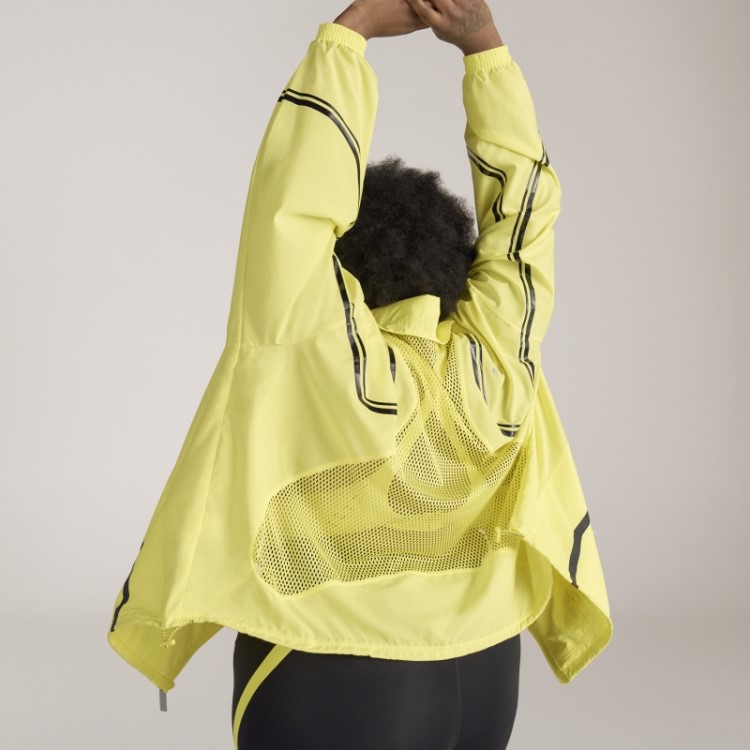 Adidas By Stella Mccartney Jaqueta De Treino Truepace Plus Size Amarelo Choque Quente