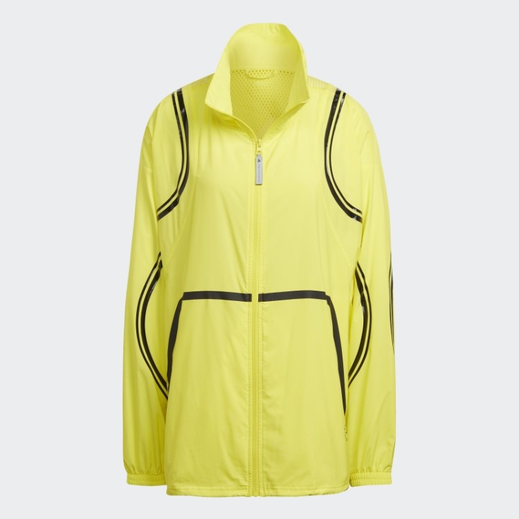 Adidas By Stella Mccartney Jaqueta De Treino Truepace Plus Size Amarelo Choque Quente