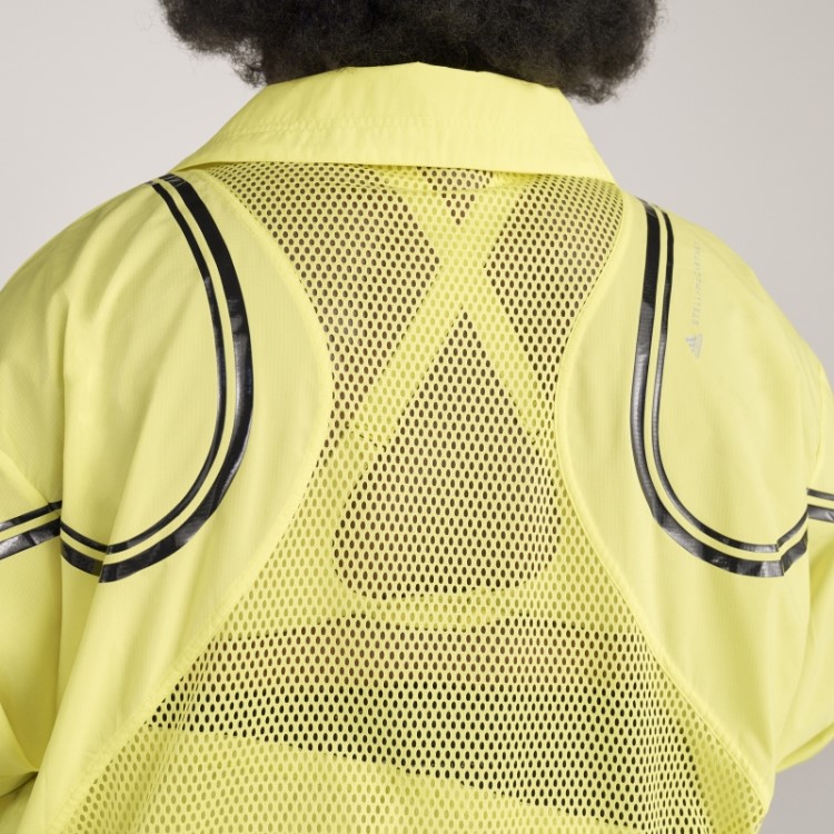 Adidas By Stella Mccartney Jaqueta De Treino Truepace Plus Size Amarelo Choque Quente