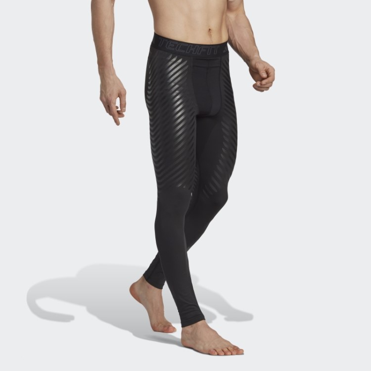 Meia-calça Longa Adidas Techfit Control Preta