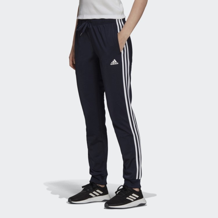 Ink Adidas Primegreen Essentials Warm-up Calça Esportiva Slim Cônica Com As Três Listras