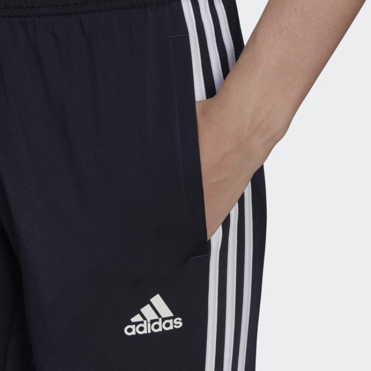 Ink Adidas Primegreen Essentials Warm-up Calça Esportiva Slim Cônica Com As Três Listras