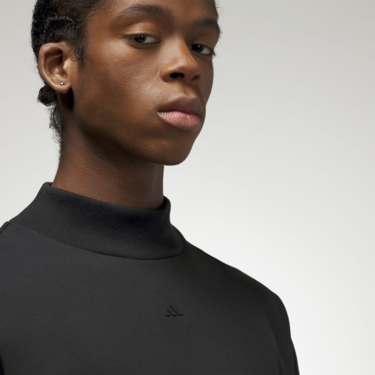 Top De Manga Longa De Basquete Adidas Fashion Preto