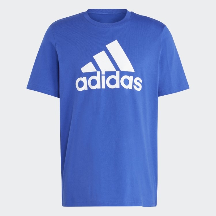 T-shirt Com Logótipo Grande De Jersey Simples Essentials Azul Adidas
