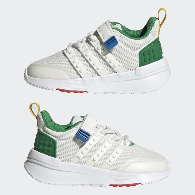 Branco Adidas X Lego Racer Tr21 Laço Elástico E Top Strap Sapatos Fashion