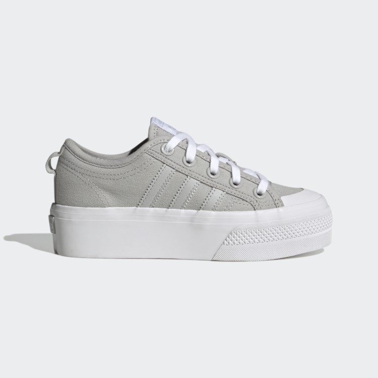 Sapato Plataforma Nizza Cinza Adidas