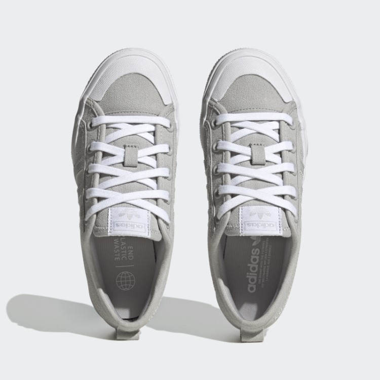 Sapato Plataforma Nizza Cinza Adidas