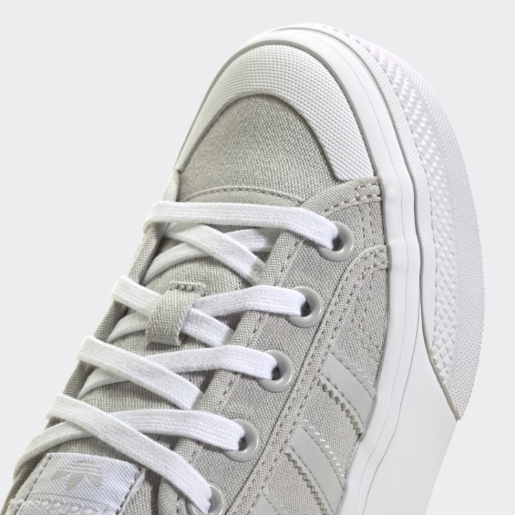 Sapato Plataforma Nizza Cinza Adidas