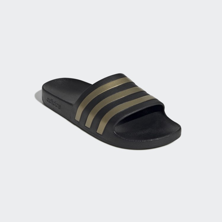 Adidas Adilette Aqua Slides Dourado Metálico