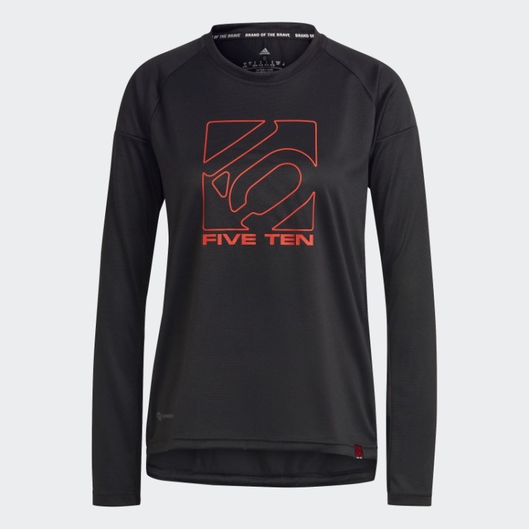 Camisa Preta Adidas Five Ten De Manga Longa