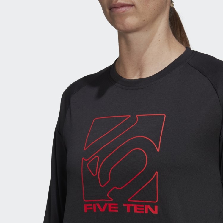 Camisa Preta Adidas Five Ten De Manga Longa