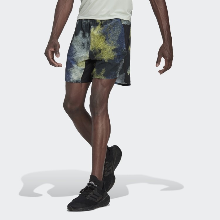 Adidas Bermuda De Treino Multicolor D4t Hiit Allover Com Estampa