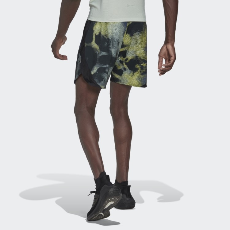 Adidas Bermuda De Treino Multicolor D4t Hiit Allover Com Estampa
