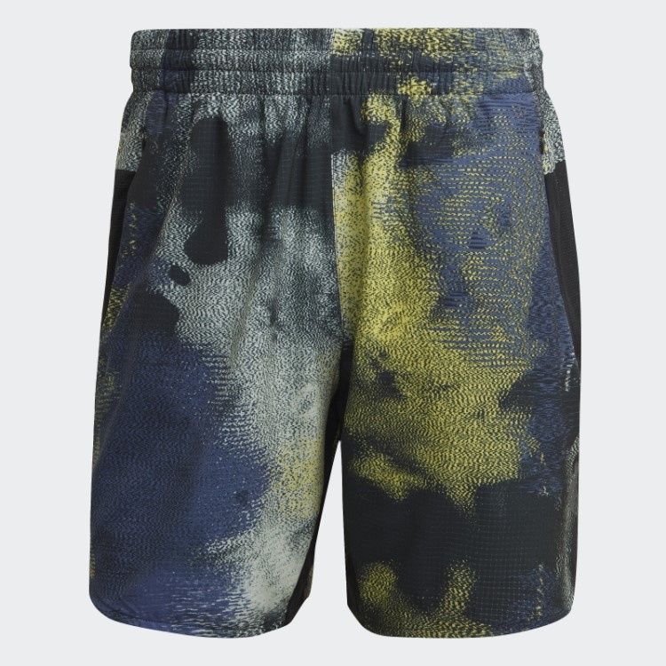 Adidas Bermuda De Treino Multicolor D4t Hiit Allover Com Estampa