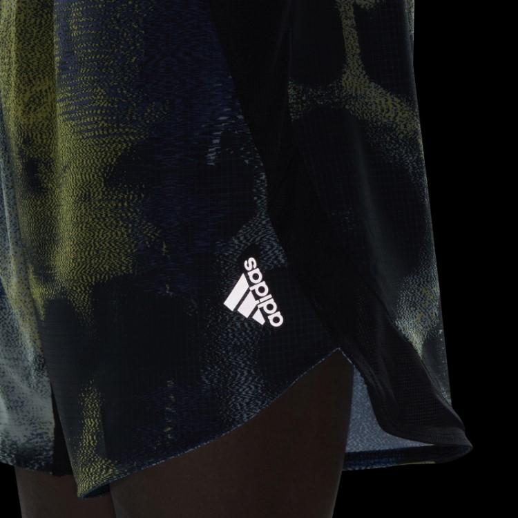 Adidas Bermuda De Treino Multicolor D4t Hiit Allover Com Estampa
