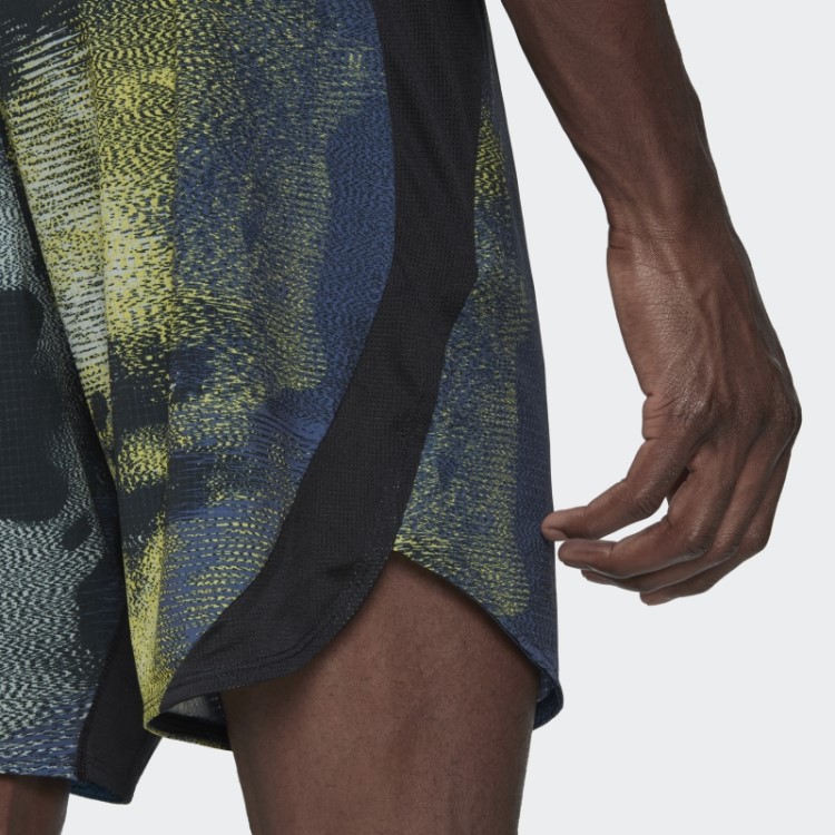 Adidas Bermuda De Treino Multicolor D4t Hiit Allover Com Estampa